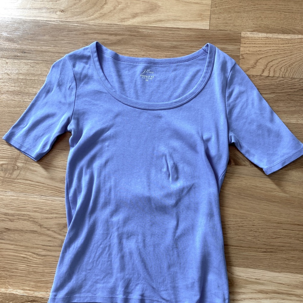 J. Crew Perfect T size XS Periwinkle